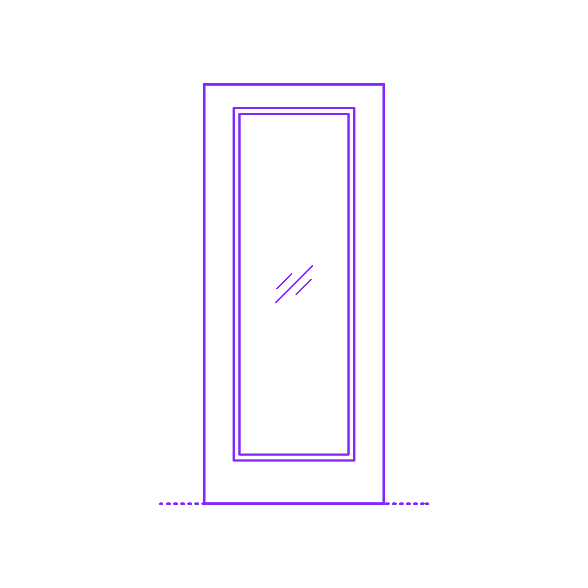 Buildings Exterior Doors Lite Entry Door 1 Panel Outline Icon Svg Set Free Vectors